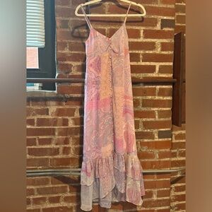 Zara Pink Paisley Maxi Dress